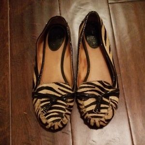 Zebra print loafer